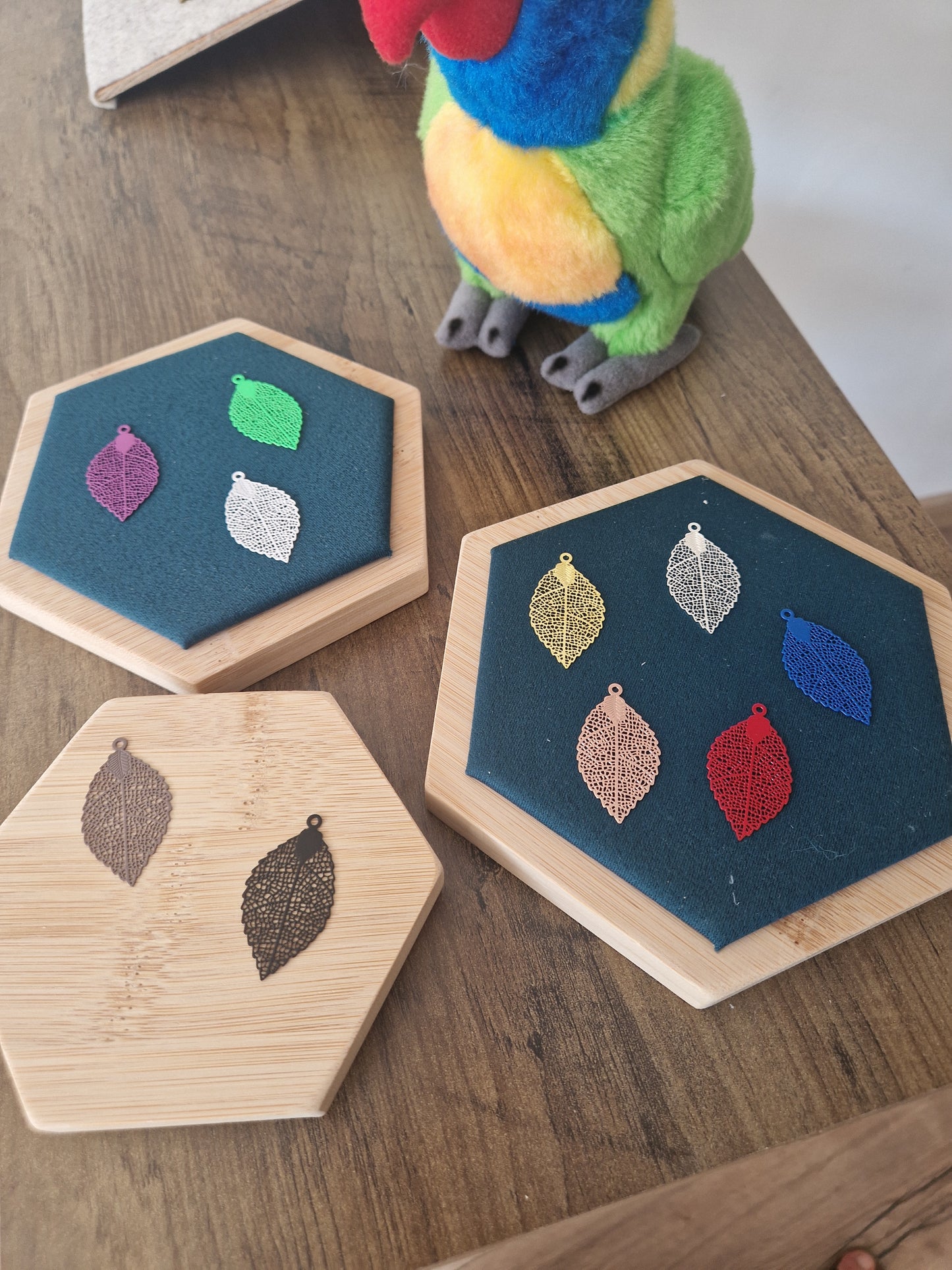 Colorful Leaf Charm