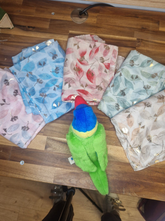 Foulard feuilles