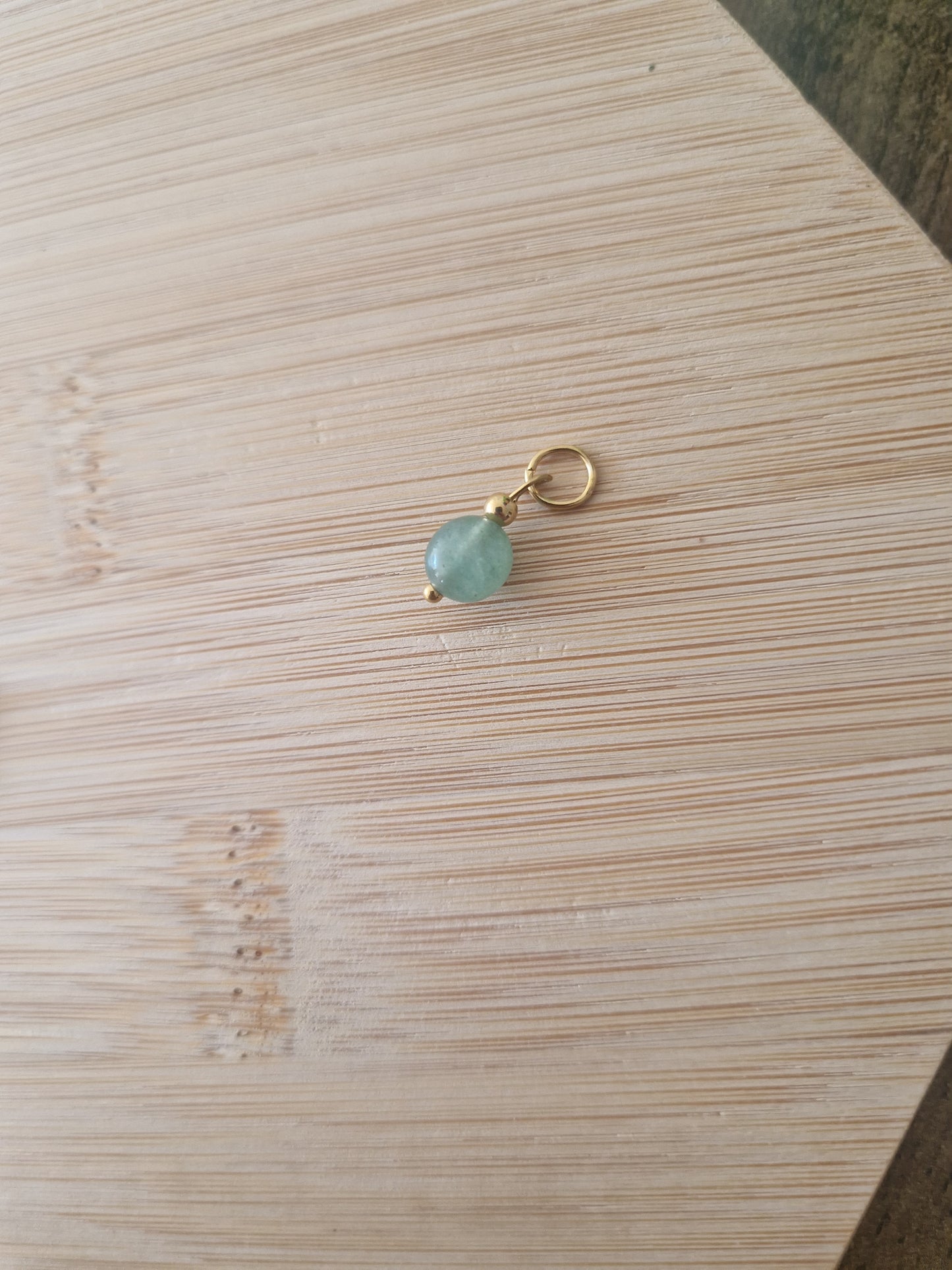 Natural stone charm
