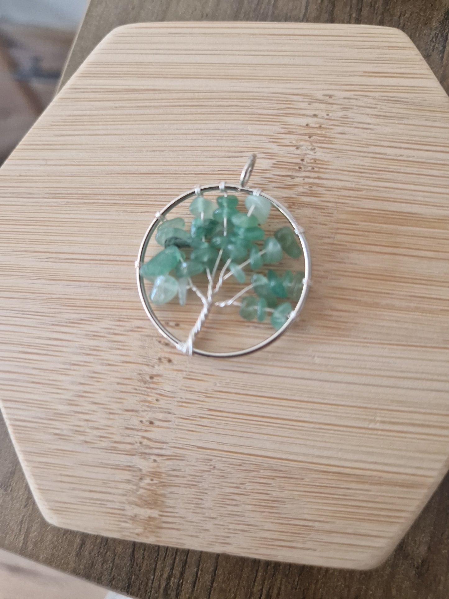 Tree of life charm natural stones