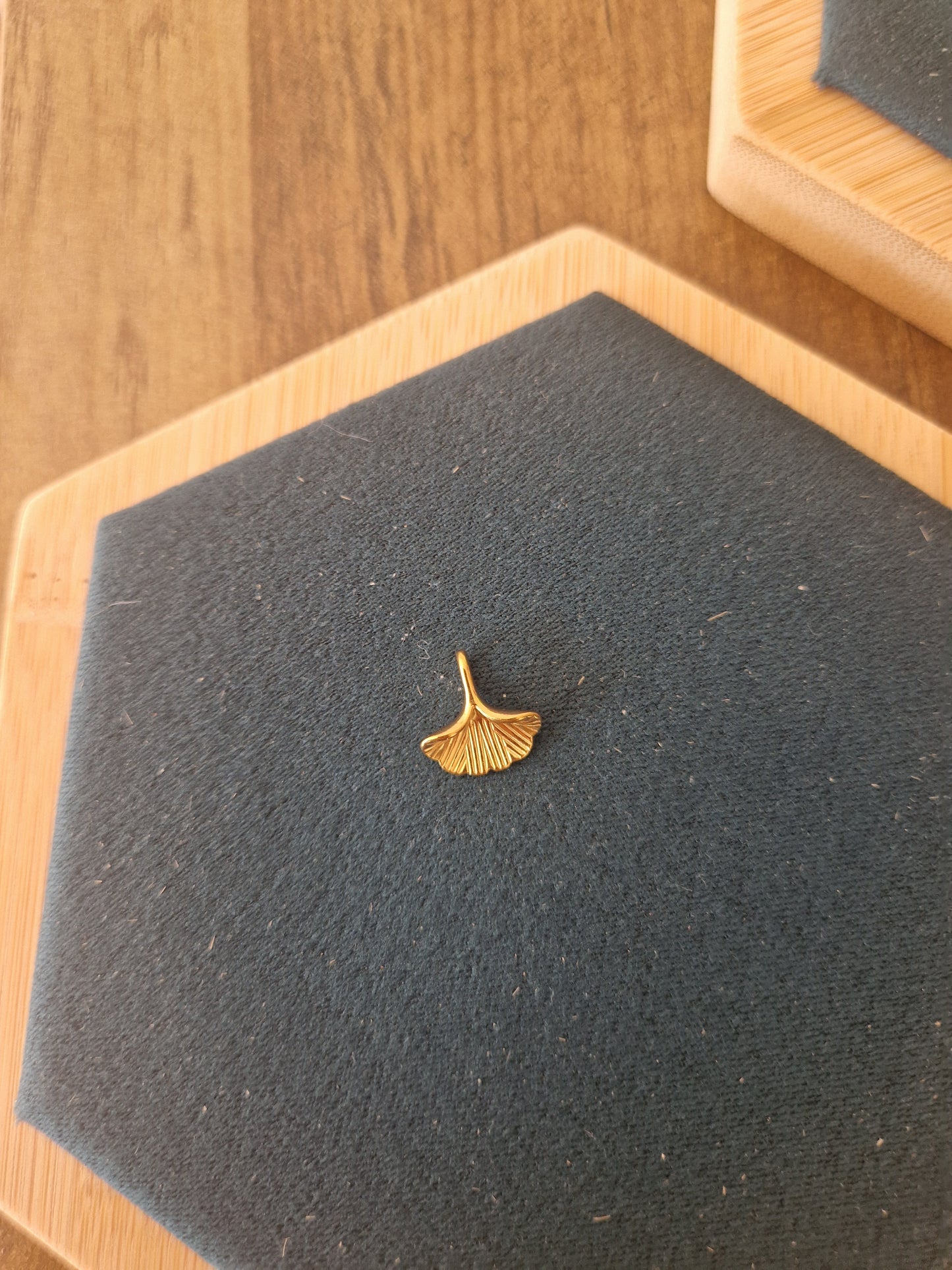 Ginkgo Leaf Charm