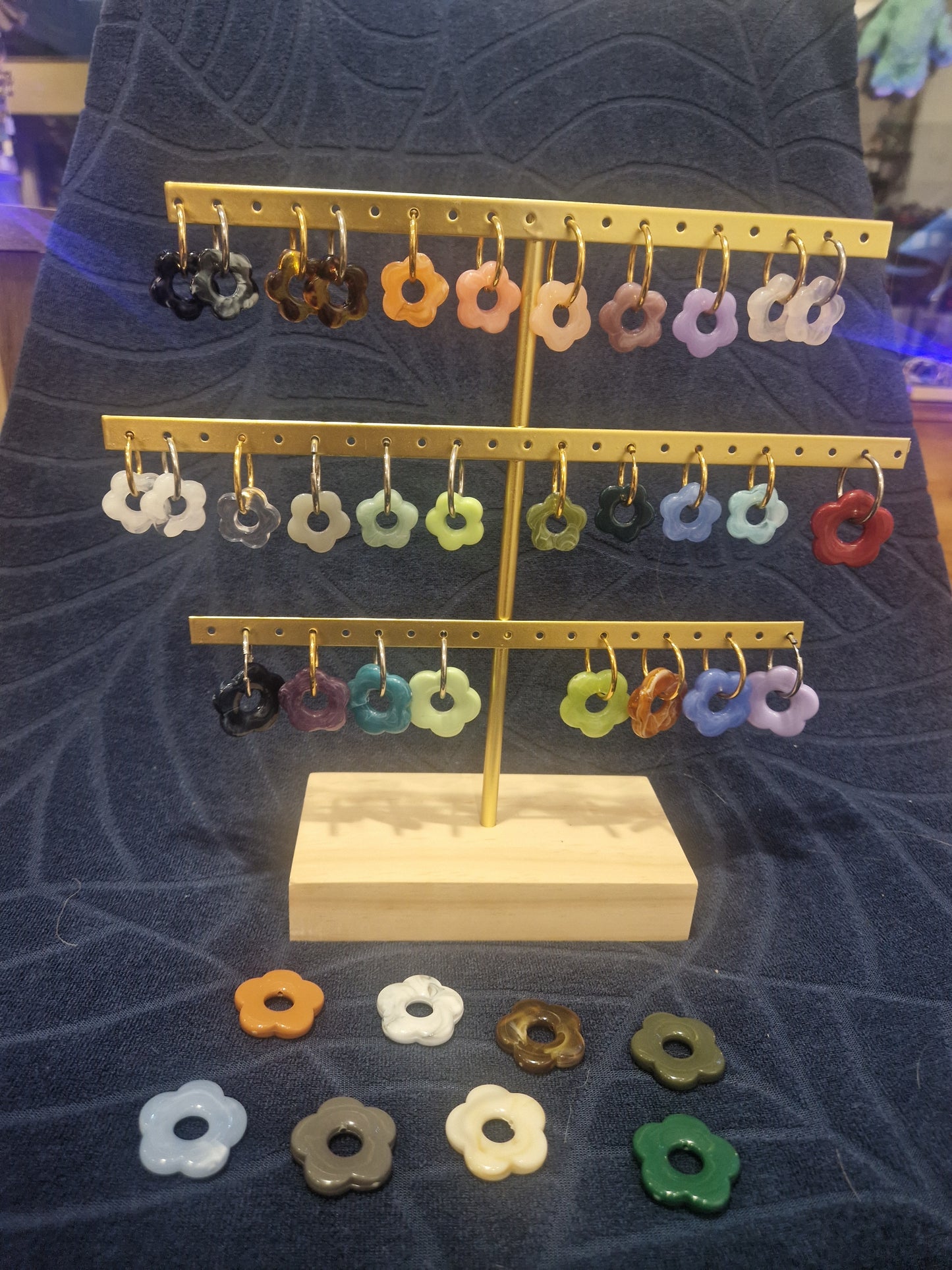 Boucles d'oreilles Florine (diamètre 1,8 cm)