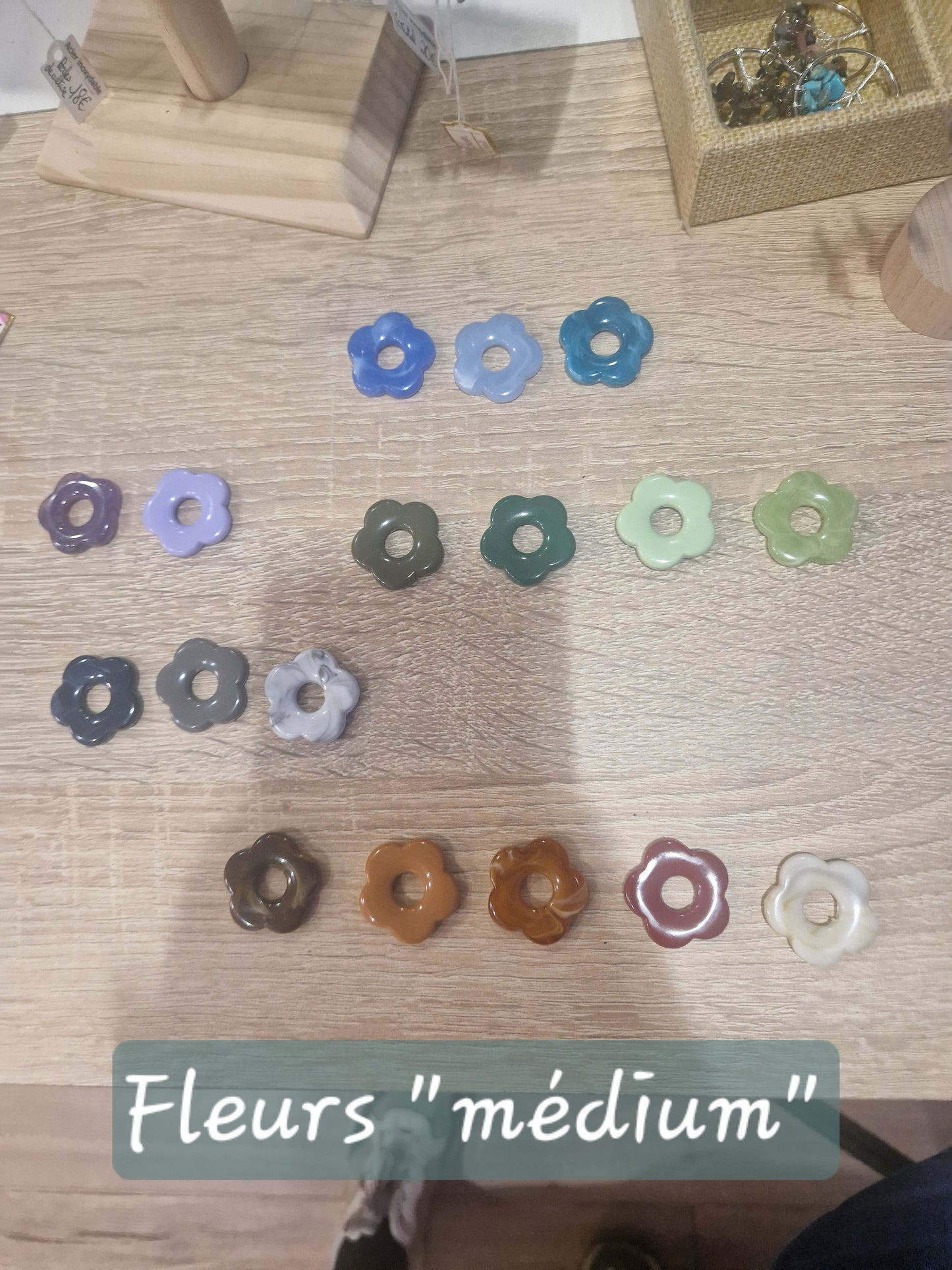 Boucles d'oreilles Florine (diamètre 1,8 cm)