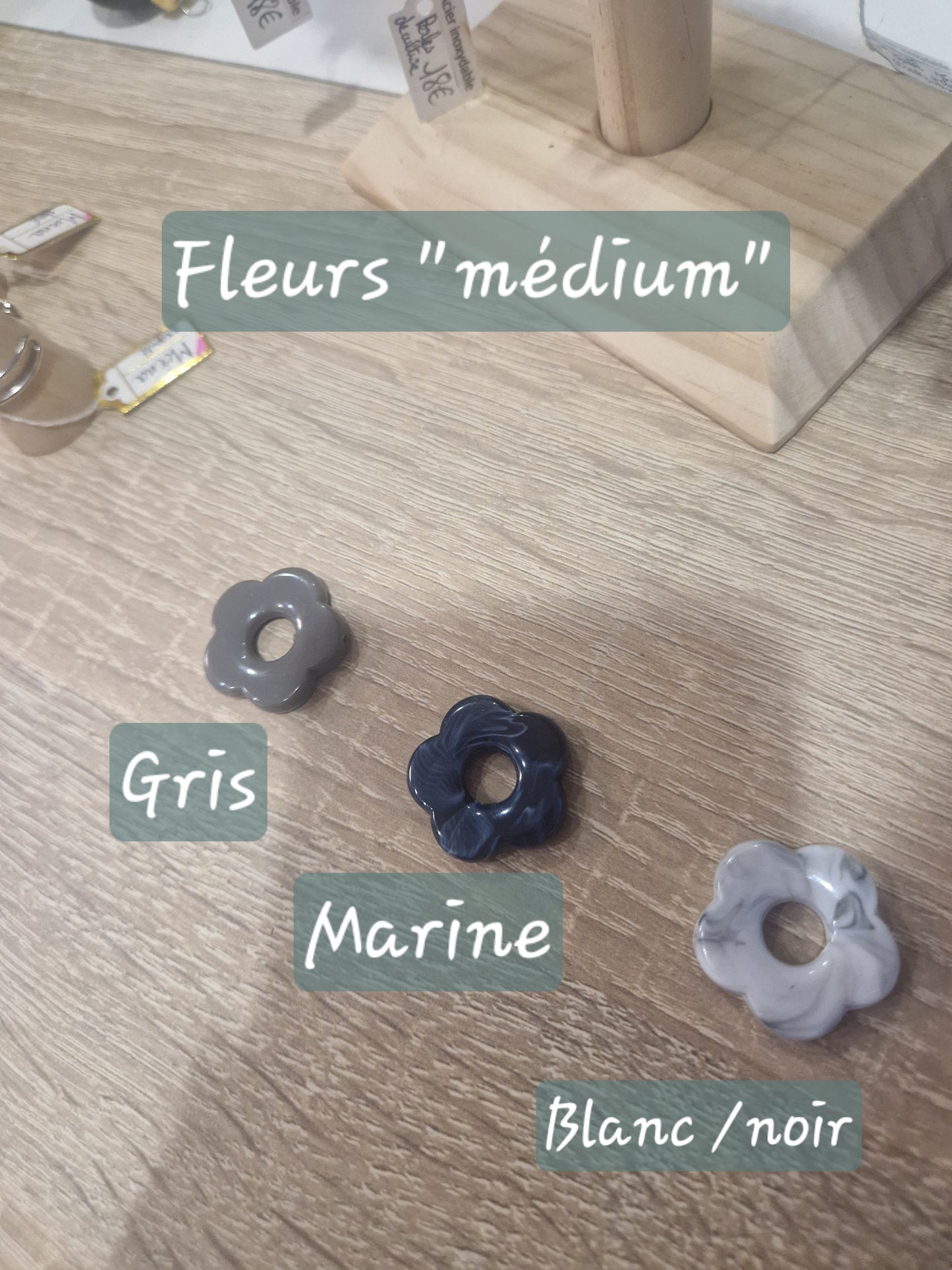 Boucles d'oreilles Florine (diamètre 1,8 cm)