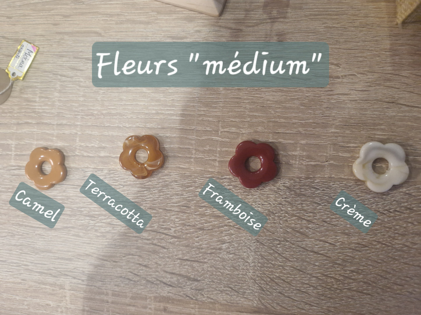 Boucles d'oreilles Florine (diamètre 1,8 cm)