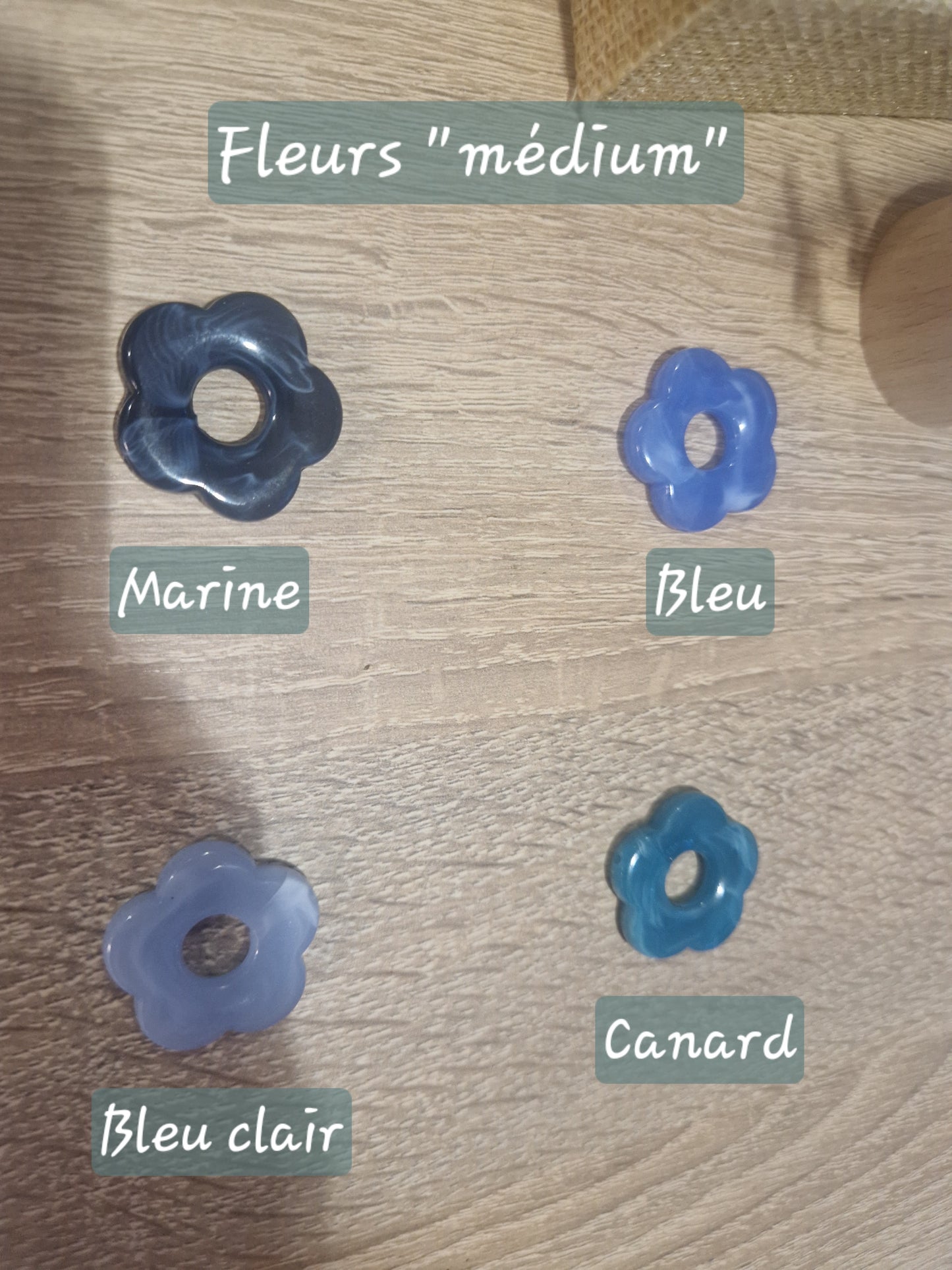 Boucles d'oreilles Florine (diamètre 1,8 cm)