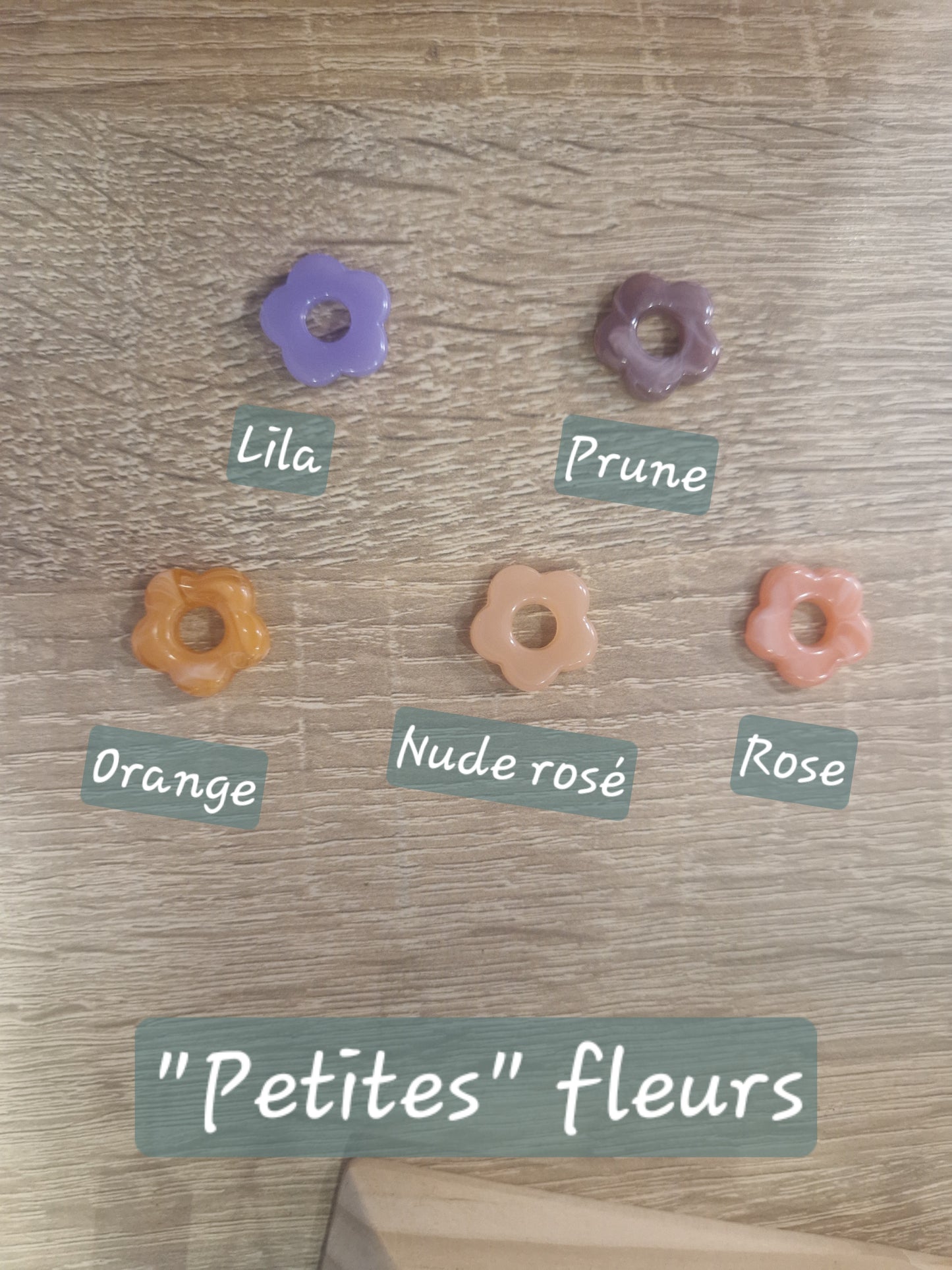 Boucles d'oreilles Florine (diamètre 1,8 cm)