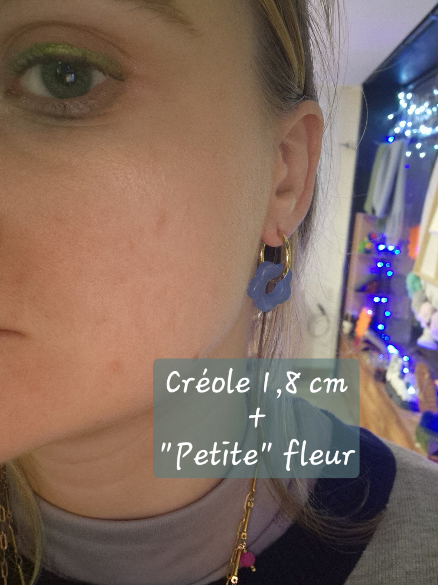 Boucles d'oreilles Florine (diamètre 1,8 cm)