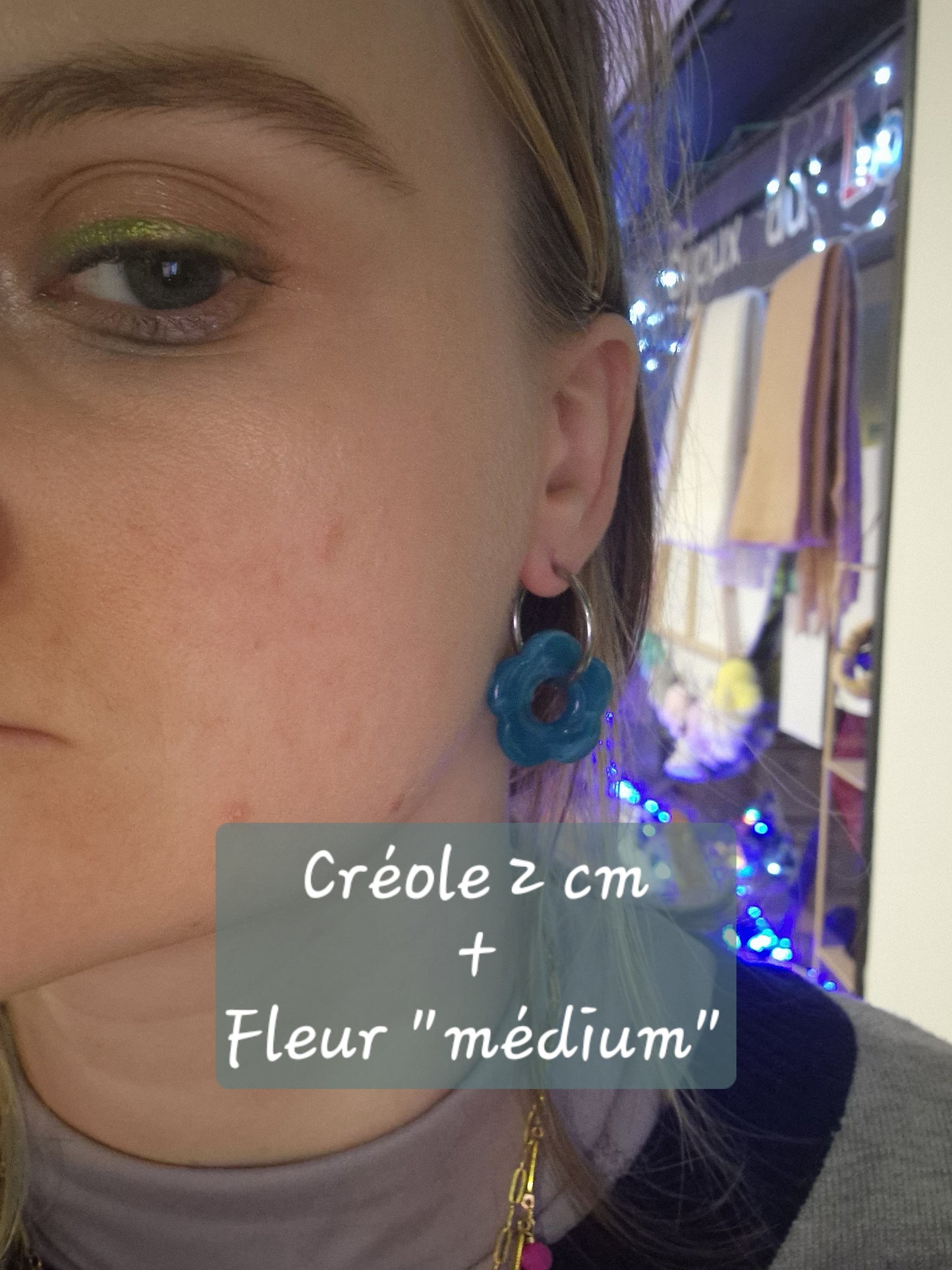 Boucles d'oreilles Florine (diamètre 1,8 cm)