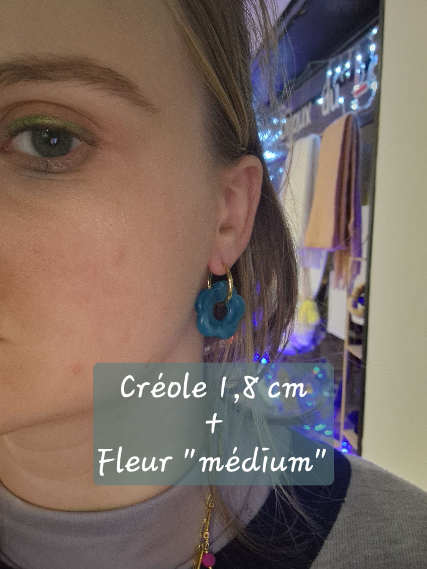 Boucles d'oreilles Florine (diamètre 1,8 cm)