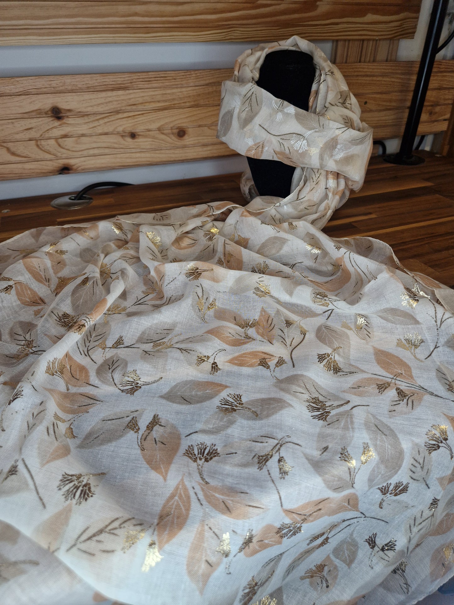 Foulard feuilles