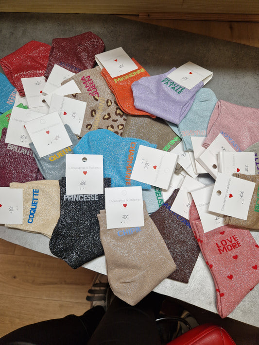 Chaussettes à paillettes