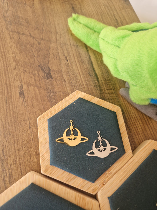 Moon and Stars Charm