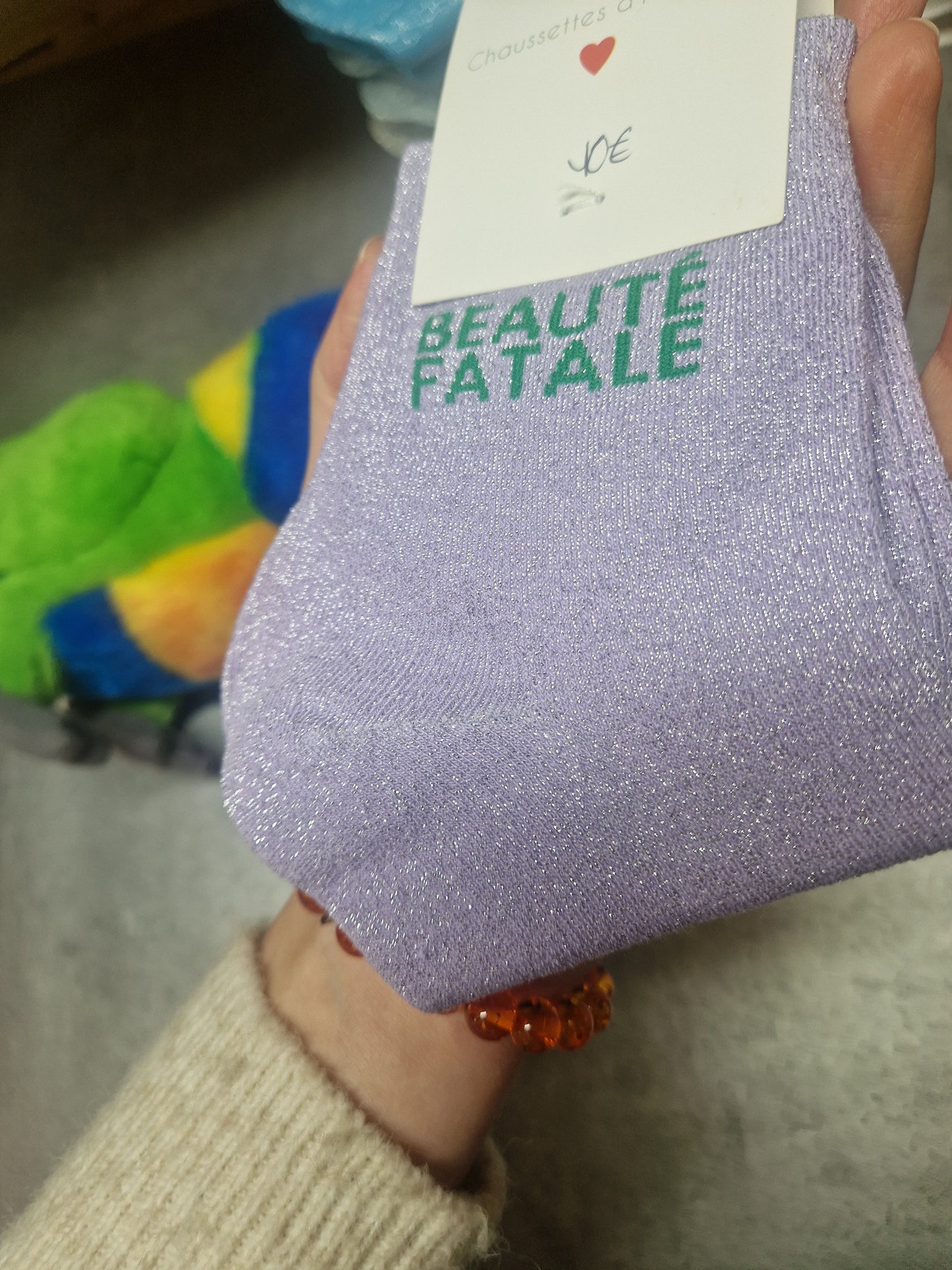 Chaussettes à paillettes