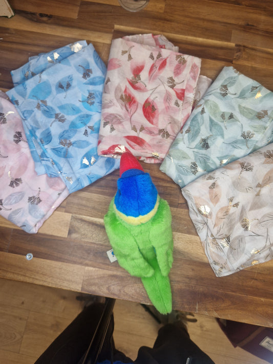 Foulard feuilles