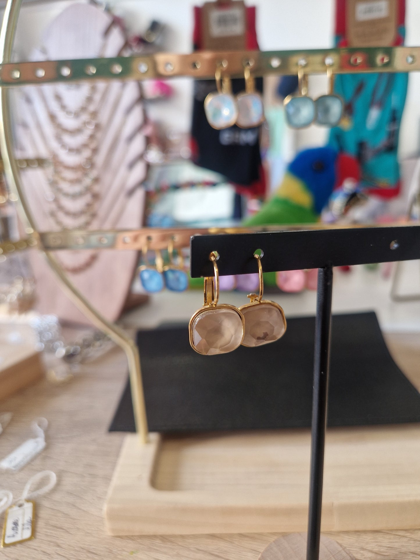 Boucles d'oreilles dormeuses Aurore