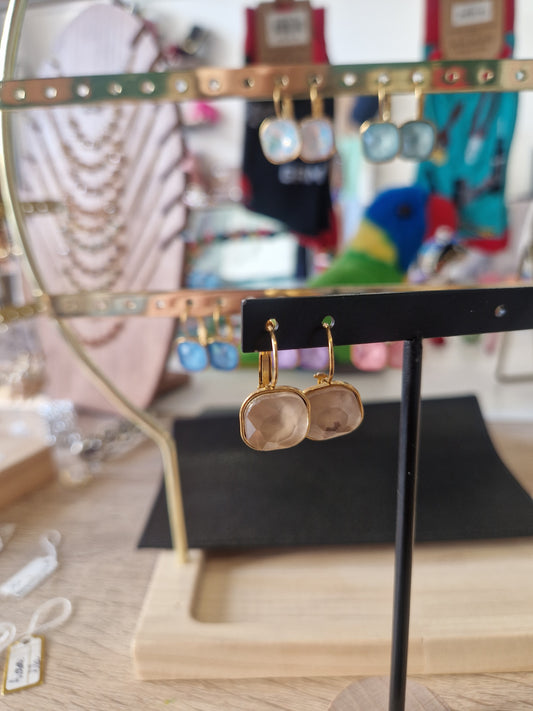 Boucles d'oreilles dormeuses Aurore