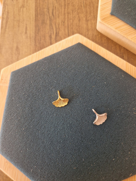 Ginkgo Leaf Charm