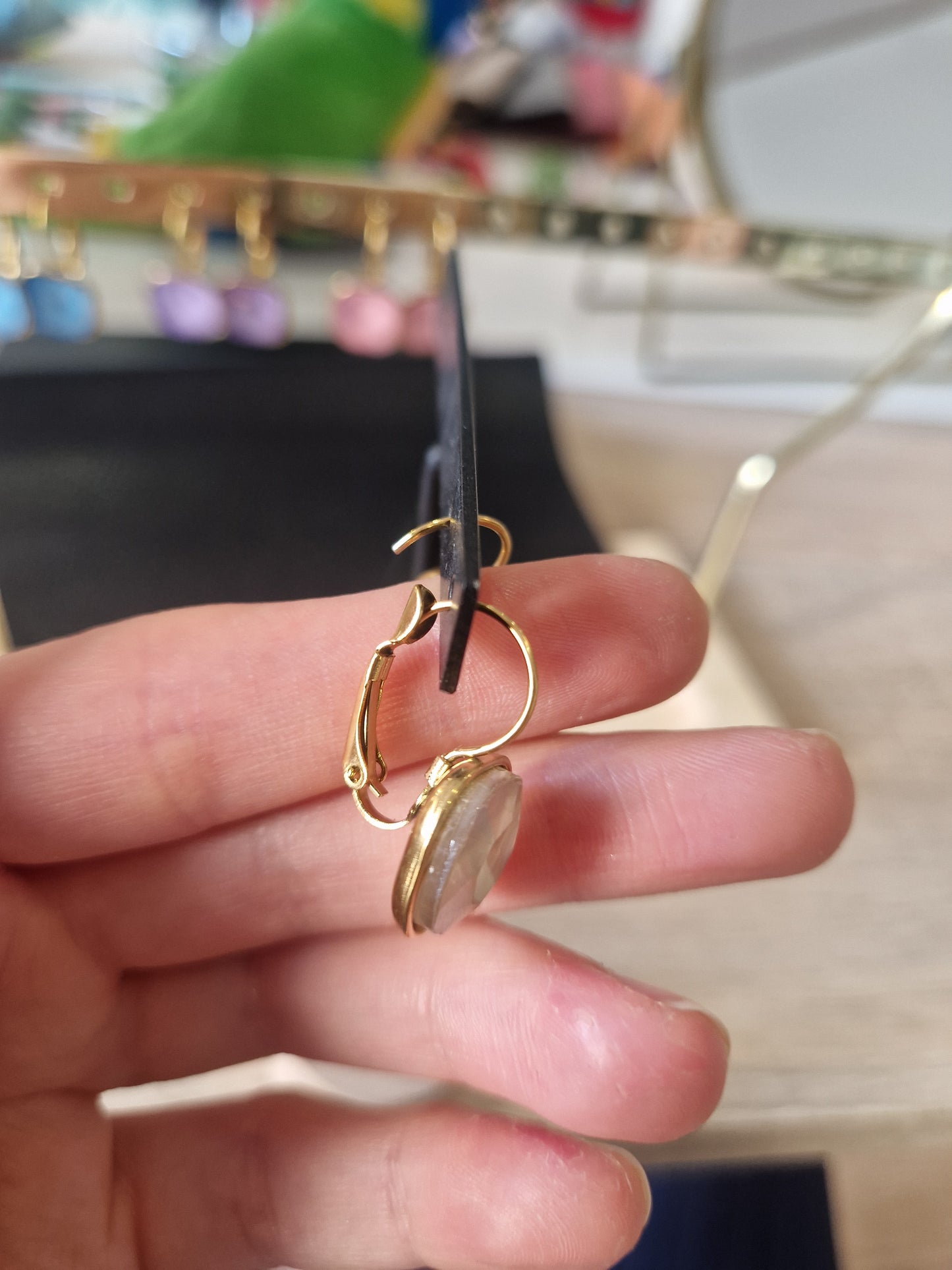 Boucles d'oreilles dormeuses Aurore