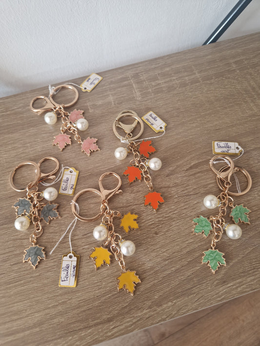Leaf keychains