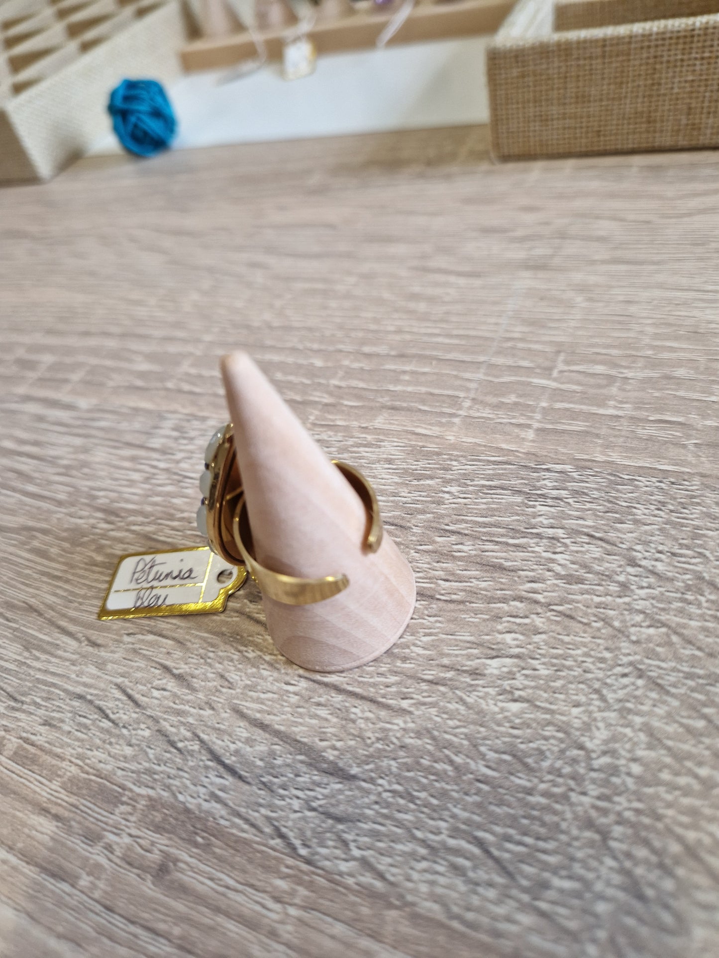 Bague Pétunia bleue