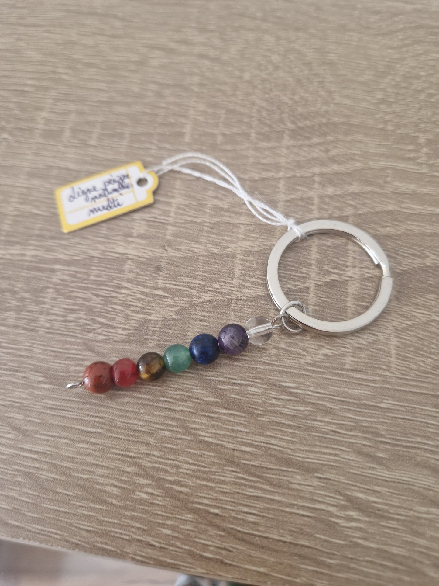 Natural stone keychains