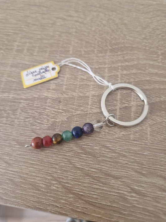 Natural stone keychains